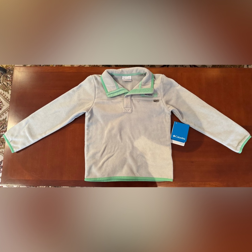 ❤️NWT COLUMBIA CHILDREN FLEECE SHIRT. SIZE: XS(6/7)